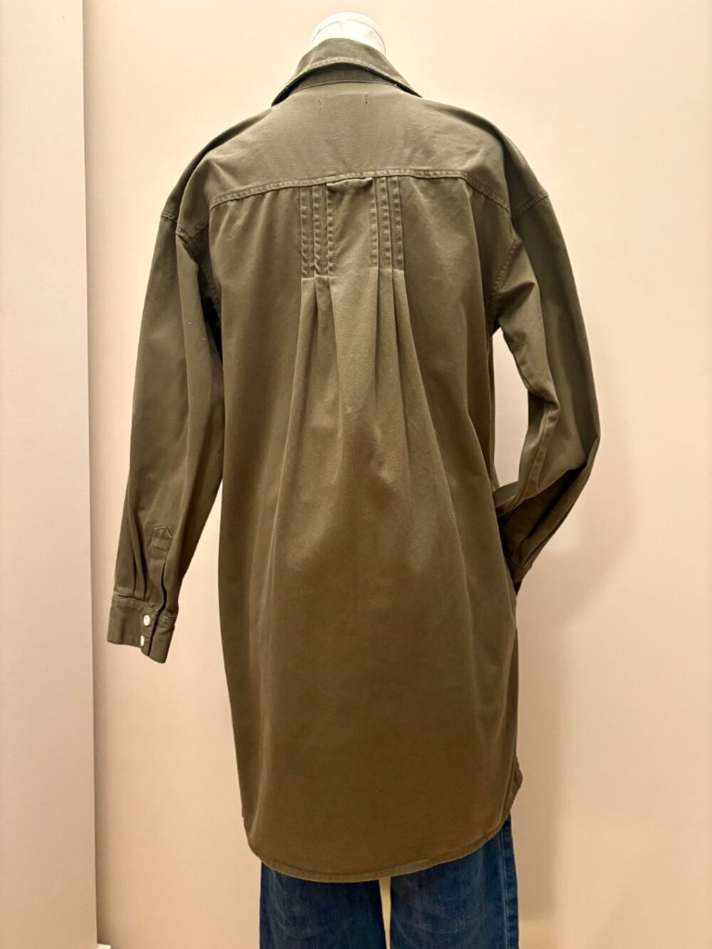 Madewell Olive Green Long-Sleeve Button-Up Shirt - Picture 5 of 5